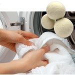 건조기 세탁볼 드라이 먼지제거 양모볼 건조기볼 7cm 뉴질랜드 양모 울볼 : 64store