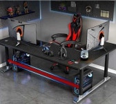 커플게이밍책상 테이블 E스포츠 게임책상 대형 홈PC방 왼쪽 모서리 - 120x80x74cm : 오케이와이