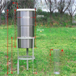 우량계 스테인리스 구경 고정 강우량 측정기 강우량계 스테인레스 통 강수통 : 비밀 영역