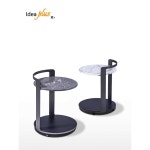 카페테이블 스텐 업소용 원형 철제식탁 인테리어 디자인 A형 흰색 46xH58cm : 빠른직구마켓