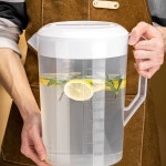 눈금물병 2L/4L/5L 대용량 피쳐잔 5리터 맥 A. 두껍게 음식 등급 2000ml 2팩 : 제이포틴