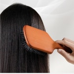 우드 쿠션 브러시 두피케어 머리숱 정리 헤어 엉킴 방지 빗 두피브러쉬 헤어빗 : 씨엠리치