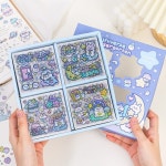 유니버스 킨더가든 스티커 100장 세트 상자 포장 박스 대용량 우주 다꾸 꾸밈 pet : 챈지윙몰06