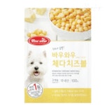 우깡몰 바우와우 치즈볼100g 강아지훈련간식 애견간식 : 자깡몰