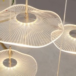 컬러 대형 플라워 아크릴 원형 프리미엄 주문 투명 A. 골든 싱글 헤드 19cm 중립 광 : 바이잇스토어