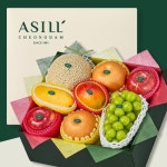 [아실](신세계 강남점)[아실청담] 제철과일 선물세트 삼색다담 3호 5.2kg 입추 (멜론 샤인머스캣 사과 배 애플망고 태국망고) : 신세계백화점