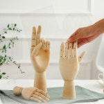 원목  드로잉핸드 미술용 인체모형 스케치 데생모델 목각인형 : 룰루봄