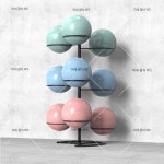 요가 볼 거치대 짐볼 정리대 헬스장 정리함 진열대 수납랙 선반 소도구 랙 보관 보관함 : 딥클루앤