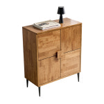 낮은 옷수납장 아기방 고무나무 원목장 750 A 다용도수납장 : 루트레인