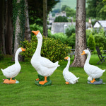 오리 거위 조형물 가드닝 농장 인테리어 모형 마당 HY1109-1 정원 흰 거위 1호 : 멜로사 컴퍼니