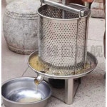 소형 착즙기 기름 과즙 과일 액상 건강원 가정용 오일 추출기 기름짜는 프레스 차박 전기 : 엘리아시아