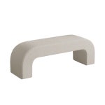 화이트모던 벤치 의자 인테리어 패브릭 현관 출입구 다크그레이(업그레이드) 150cm : 밤부같이