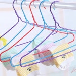 철사옷걸이 컬러 슬림형 세탁소용 와이어 10P세트 굵은 : 그림기린