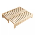 원목 소파베드 확장형 프레임 공간활용 견고한 쇼파베드 소파배드 : 파포네