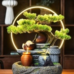 미니분수대 실내정원 물레방아 스타일 미니 블랙 : 영통종합유통