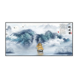 중국 거실 인테리어 그림 여관 입구 서재 다방 선화 소파 배경 벽그림 액자 : 세이프안전