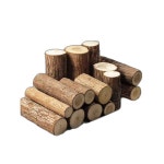 장작 모형 소품 통나무 글램핑장 촬영 실내장식 직경 4-5cm 높이 10cm : 범일글로벌