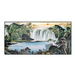 중국 거실 인테리어 그림 여관 입구 서재 다방 선화 소파 배경 벽그림 액자 : 세이프안전