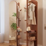 전신거울옷걸이 가정용 미러 매장 행거 피팅 옷걸이 : 골드데일리230825