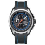 [Luminox] 루미녹스 5261 남성용 스페이스 X코르 오토 크로노 블랙 가죽 탄소 섬유 다이얼 시계 : 그라베코리아