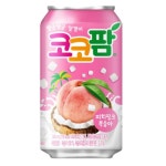 코코팜 피치 핑크 복숭아 340ml 24개입 : 승민 몰