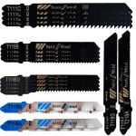 20Pcs 직소 블레이드 세트 T-샤프트 HCS 블랙 데커 용 상자가 목재 플라스틱 금속 절단 모듬 지그 톱 : 영민몰