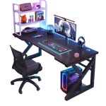 커플 게이밍 게이밍테이블 선반 블랙 pc방 : 미트볼매니아