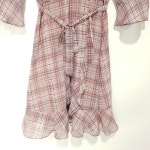 로엠 체크 프릴 원피스 85-95-160_S0594 : 마데인빈티지