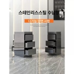 스테인레스 사물함 미용실 정리대 가위 서랍장 캐비닛 2단 : 브링잇홈