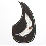 로즈우드 어쿠스틱 기타 픽가드 조개무늬 인레이 셀프 접착 긁힘 방지판 마틴 기타용 : 스프리지몰