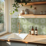 타일시트지 해바라기 크리스탈 하드 타일 세라믹 벽 스티커 주방 옷장 홈 장식 예술 벽화 찢어진 10 개 : Versian