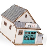 나무 모형 키트 종로약국 입체퍼즐 미니어쳐 조립키트 : 블루문컴퍼니