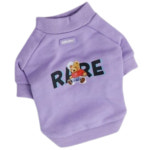 레드퍼피 반려동물 티셔츠 레어밍스 레글런 퍼플 S : 피프티파이브5