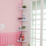 코너선반 욕실 수납 틈새 벽 정리 설치 고정 걸이 수건 : 디마크