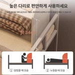 좌식 독서실 책상 이동식 화이트 데스크 독서실책상 수납형 기본형 따뜻한 화이트 : 대조