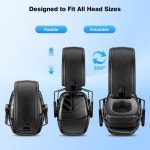 Link Dream 2팩 슈팅 귀 보호 NRR 35dB 청력 소음 제거 귀마개 총기 사냥용 조절 가능한 헤드밴드 포함-474 : yes mall