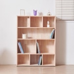 950 고무나무 4단 수납 책꽂이 서랍장 3단 수납장 책장 회전 : 하운익스