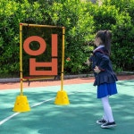 찍찍이 공 놀이 게임 캐치볼 던지기 과녁판 야외 공던지기 세트 야외놀이 체육 야구놀이 : 픽클로