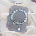 경귀석 비즈 팔찌 발찌 여성용 나비포인트 원석 천연석 : 내가필요해서상점열었다.