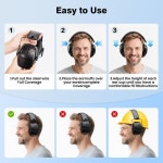 Link Dream 2팩 슈팅 귀 보호 NRR 35dB 청력 소음 제거 귀마개 총기 사냥용 조절 가능한 헤드밴드 포함-474 : yes mall