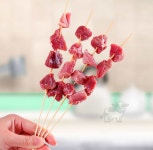 THE웰하우스 포장마차 막대 닭강정 대나무꼬치 15cm 1000p 두께0.3cm : 더웰추천샵