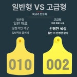 가축 귀번호표 태그 축산 돼지 염소 동물 축산 단뉴 귀걸이 100개 세트 블루 : 트렌드차이나