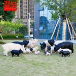 돼지 모형 조각상 흑돼지 식당 조형물 농장 고깃집 : 글로벌픽 마켓