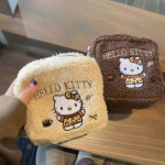 메이크업파우치 HelloKitty 플러시 로이드 귀여운 휴대용 자수 대용량 메이크업 가방 보관 아름다움 세면 용품 : 호오쇼핑
