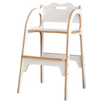 우드밸리 원목 어린이식탁의자 어린이의자 화이트 1개 : 초록포대