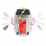신재생에너지학습 대형태양광셀 고출력노젓는보트로봇 3V 180mA : 여우소리상점