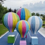 포토존 인테리어 조각 열기구 장식 쇼핑몰 공원 대형 A. 지름 20cm 높이 55cm : 혜리종합유통