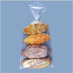 200개입 11 x 18인치 바닥 거싯 빵 봉지끈 포함, 수제 및 베이커리 로프 바게트용 투명 플라스틱 마이크로 천공 봉지 - 두껍게 포장, 냉동... 