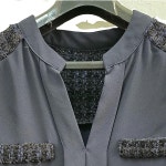 블라우스 여 55/66 J5409 : 스카이빈티지