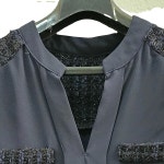 블라우스 여 55/66 J5409 : 스카이빈티지